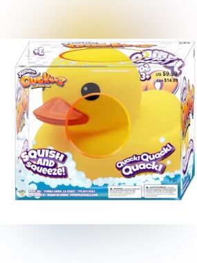 Jumbo Squishy Duckeez Dough-Filled Duck - Bright Blue
